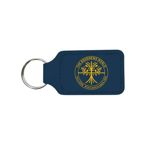 GoodNewsWorld Leather Key Ring